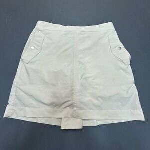 Athleta Skort Women's 14 Beige Stretch Athletic Golf Tennis Performance Skirt